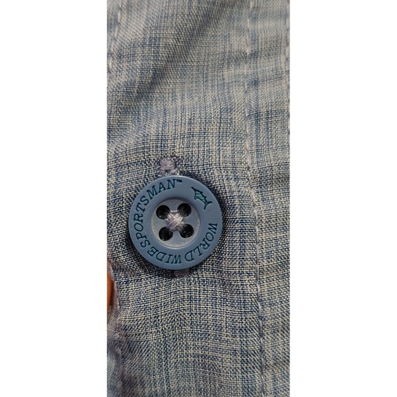 World Wide Sportsman Shirt Santos Island Short Sleeve Marina Blue Men's Size L‎ - Picture 6 of 13